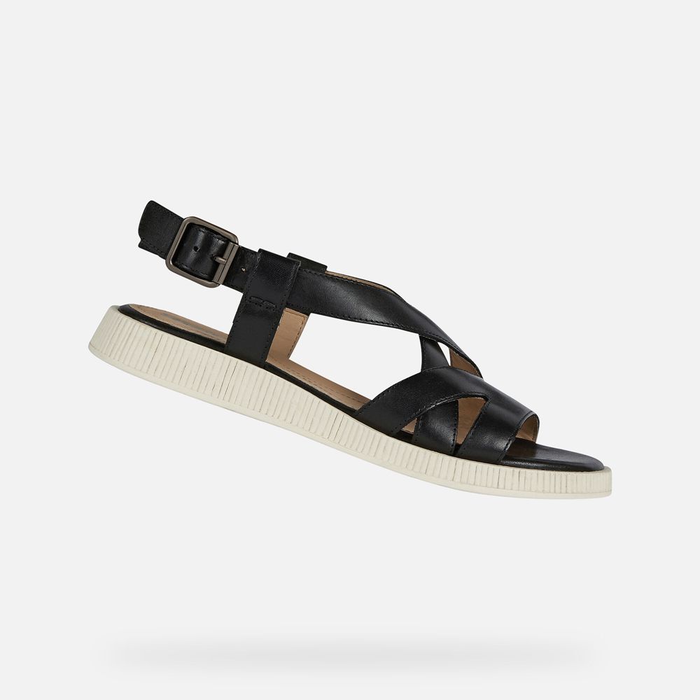 Geox Bayan Sandalet Siyah - Taormina - FMX-194752